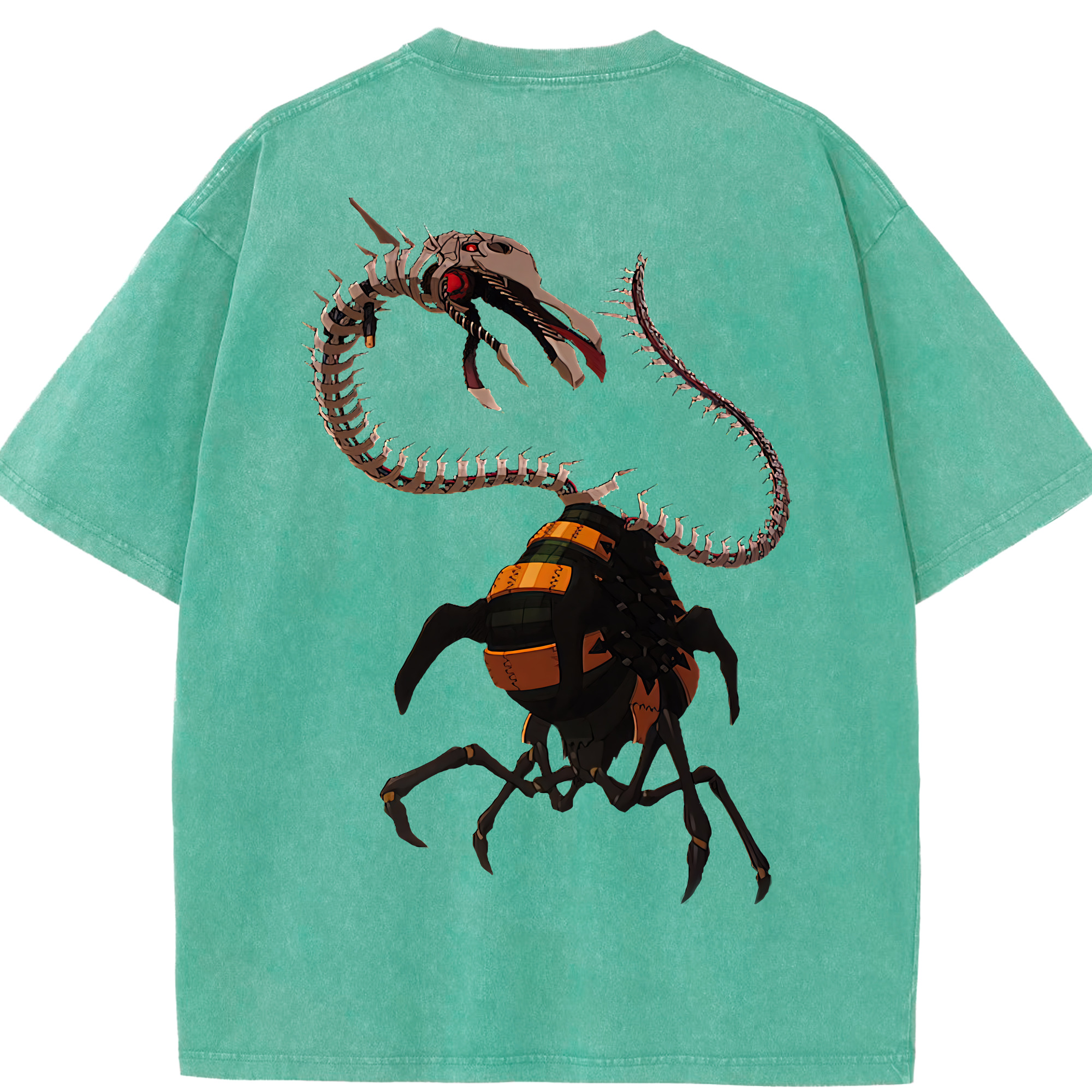 （画像用） EVA 新世紀エヴァンゲリオン 綿100% ヴィンテージ風 半袖Tシャツ（背面プリント）